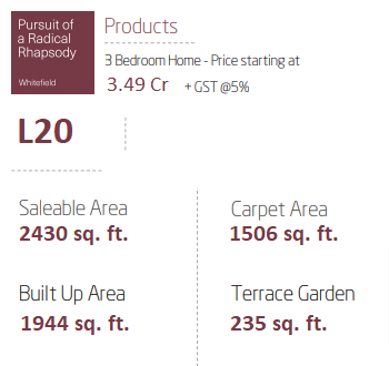 L20 - 3 BHK at Pursuit of a Radical Rhapsody